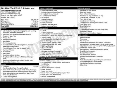 2024 Mazda Mazda CX-5 2.5 S Select Package