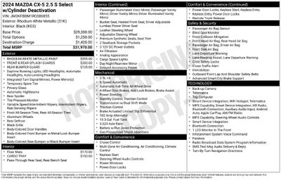 2024 Mazda Mazda CX-5 2.5 S Select Package