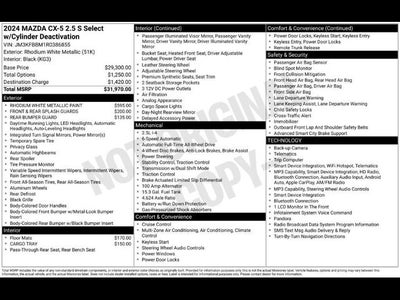 2024 Mazda Mazda CX-5 2.5 S Select Package