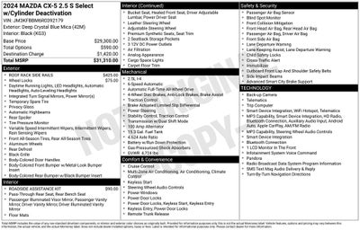 2024 Mazda Mazda CX-5 2.5 S Select Package