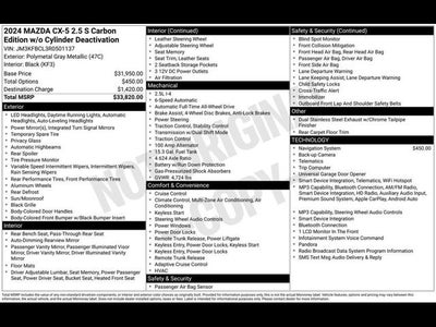 2024 Mazda Mazda CX-5 2.5 S Carbon Edition