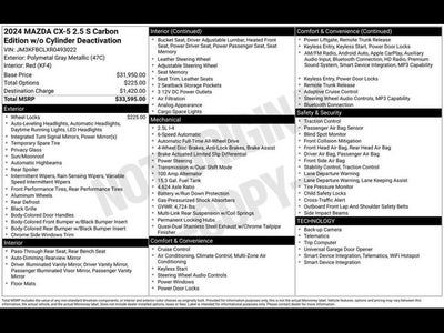 2024 Mazda Mazda CX-5 2.5 S Carbon Edition