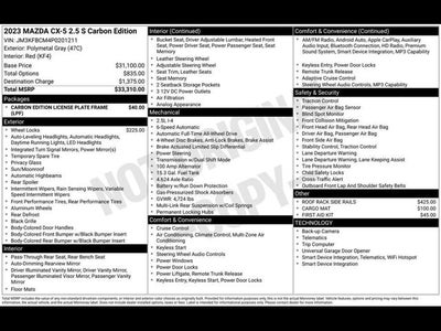 2023 Mazda Mazda CX-5 2.5 S Carbon Edition