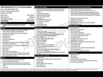 2023 Mazda Mazda CX-5 2.5 S Carbon Edition