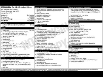2023 Mazda Mazda CX-5 2.5 S Carbon Edition