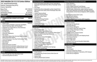 2023 Mazda Mazda CX-5 2.5 S Carbon Edition