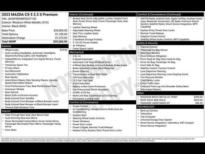 2023 Mazda Mazda CX-5 2.5 S Premium Package