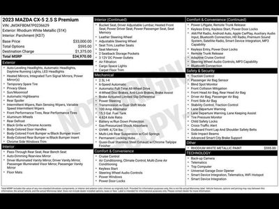 2023 Mazda Mazda CX-5 2.5 S Premium Package