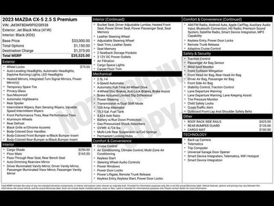 2023 Mazda Mazda CX-5 2.5 S Premium Package
