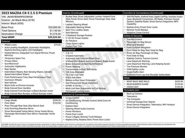 2023 Mazda Mazda CX-5 2.5 S Premium Package