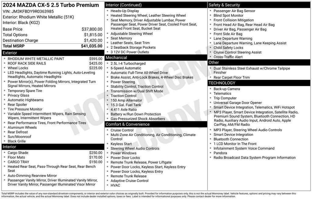 2024 Mazda Mazda CX-5 2.5 Turbo Premium