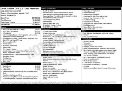 2024 Mazda Mazda CX-5 2.5 Turbo Premium