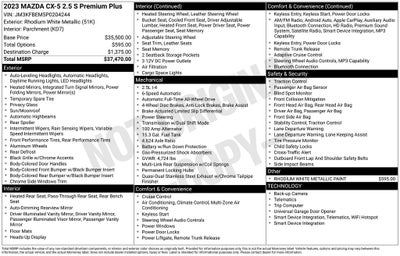 2023 Mazda Mazda CX-5 2.5 S Premium Plus Package