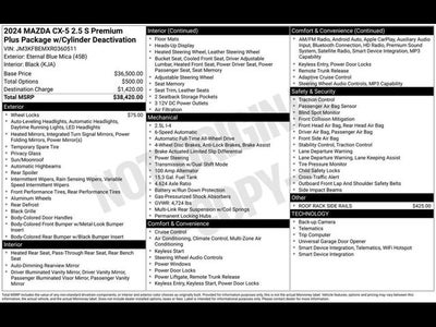 2024 Mazda Mazda CX-5 2.5 S Premium Plus Package