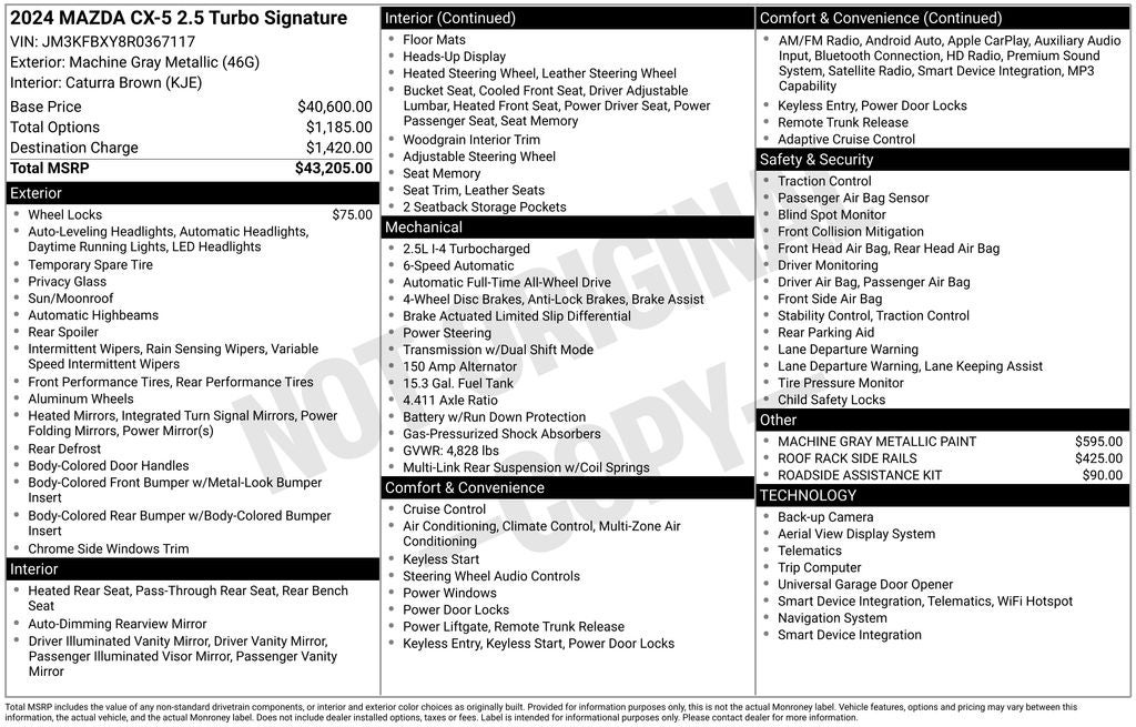 2024 Mazda Mazda CX-5 2.5 Turbo Signature