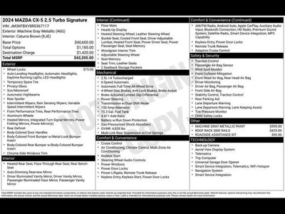 2024 Mazda Mazda CX-5 2.5 Turbo Signature