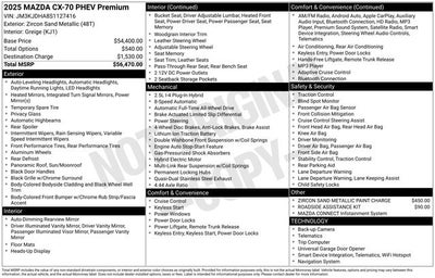 2025 Mazda Mazda CX-70 PHEV Premium