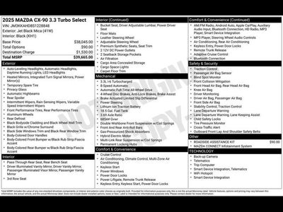 2025 Mazda Mazda CX-90 3.3 Turbo Select