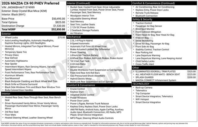2026 Mazda Mazda CX-90 PHEV Preferred