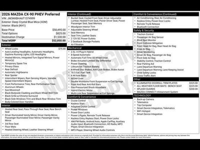 2026 Mazda Mazda CX-90 Plug-In Hybrid Preferred AWD