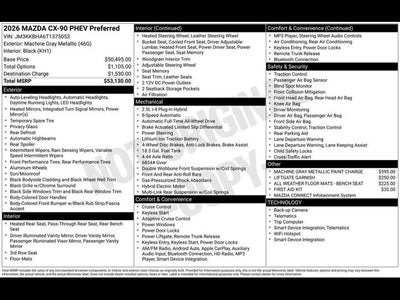2026 Mazda Mazda CX-90 Plug-In Hybrid Preferred AWD