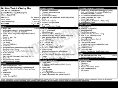 2023 Mazda Mazda CX-9 Touring Plus