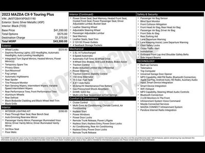 2023 Mazda Mazda CX-9 Touring Plus
