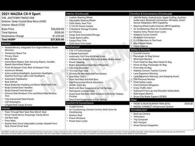 2021 Mazda Mazda CX-9 Sport