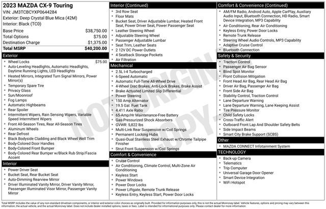 2023 Mazda Mazda CX-9 Touring