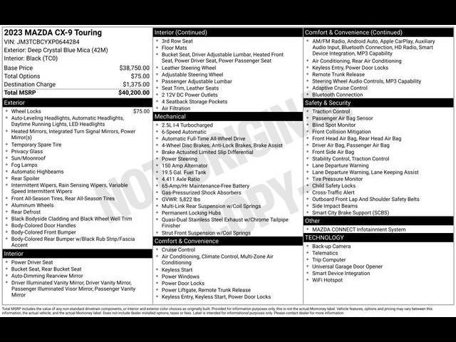 2023 Mazda Mazda CX-9 Touring