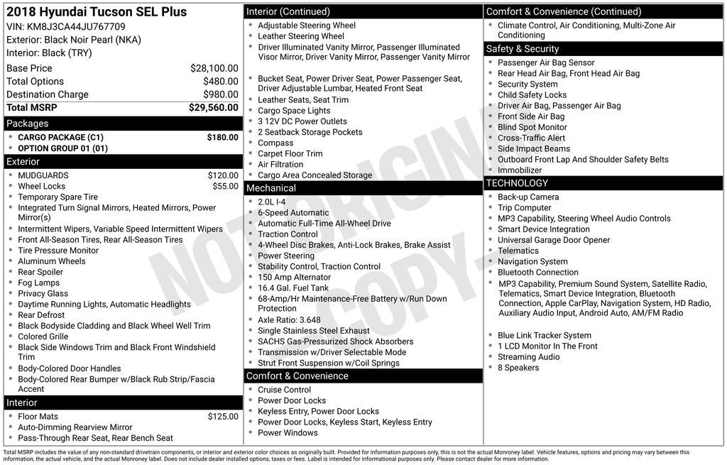 2018 Hyundai Tucson SEL Plus