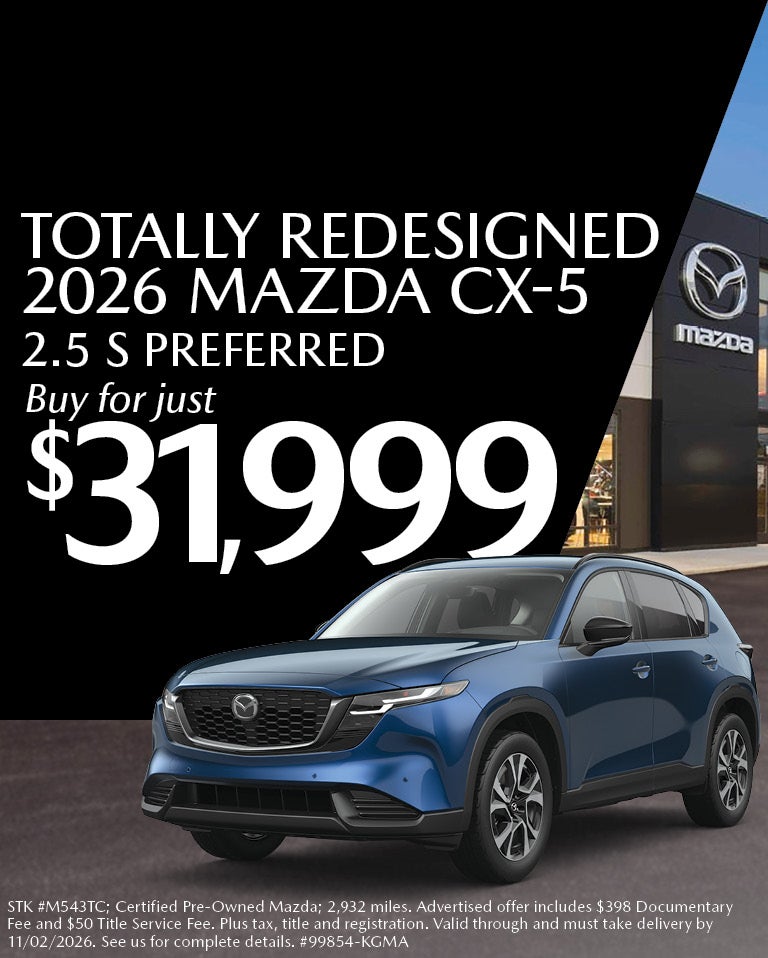 2026 Mazda CX-5 Offer at Ganley Mazda Kent