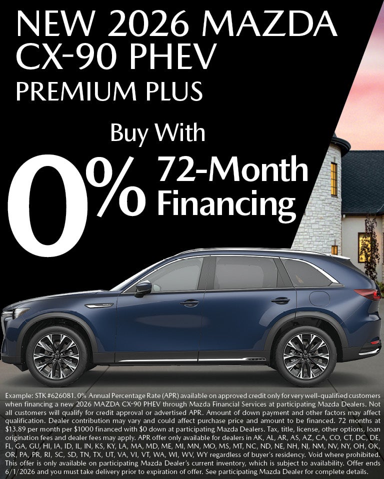 New Mazda CX-90 0% Financing